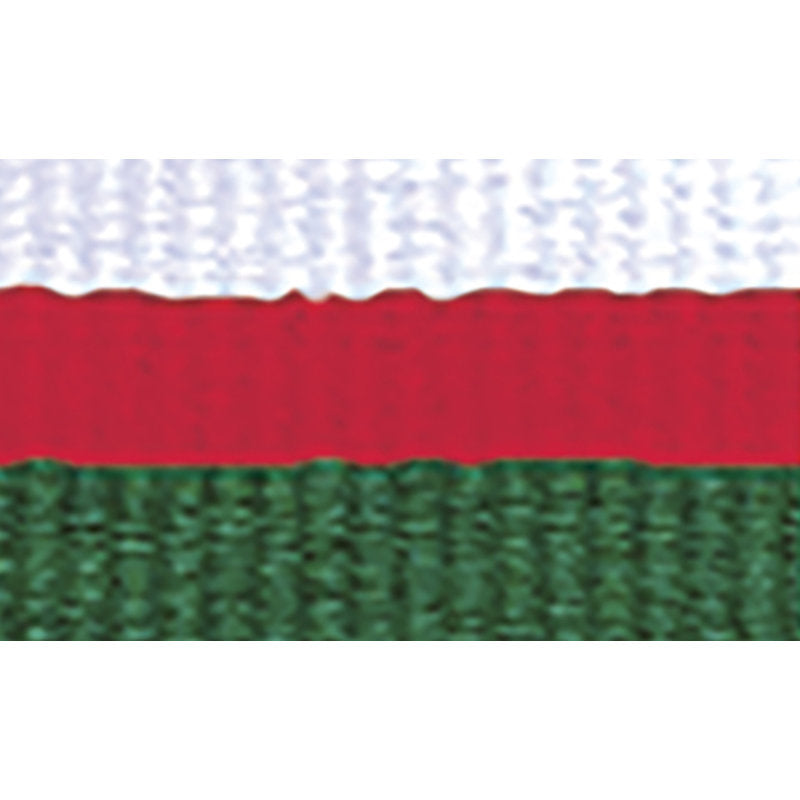 White / Red / Green Ribbon