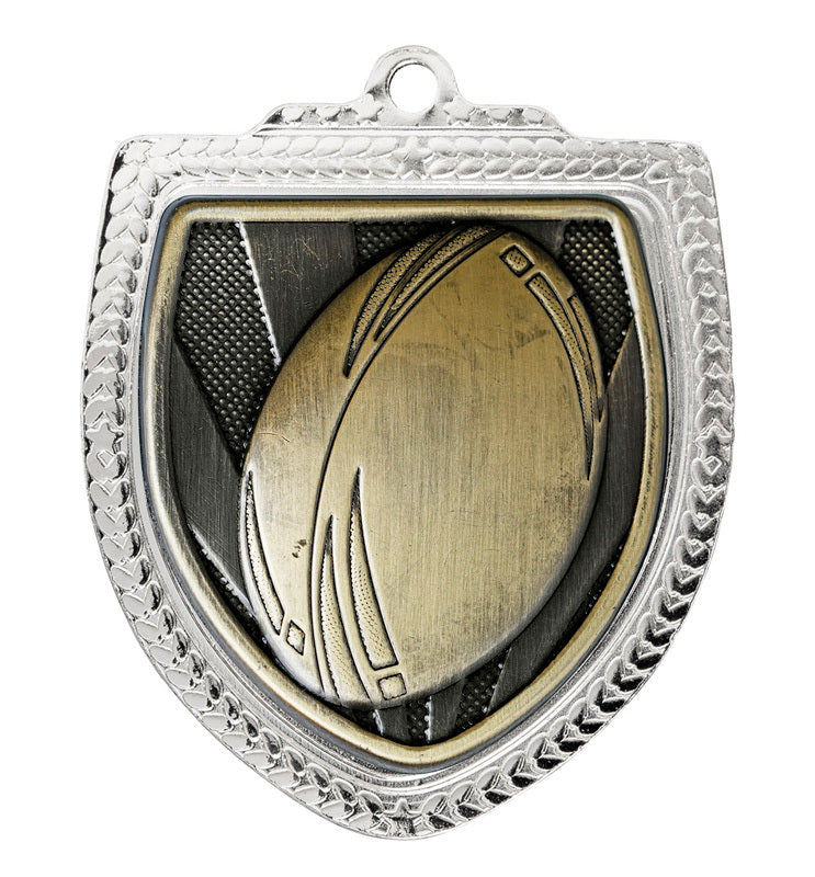 Shield Medal - Rugby Ball
