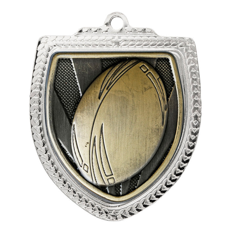 Shield Medal - Rugby Ball