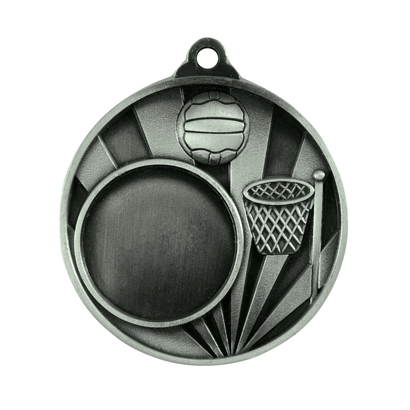 Sunrise Medal-Netball + 25mm insert