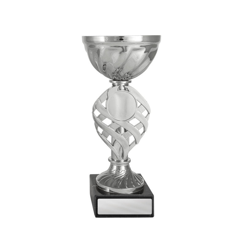 Cup on Base Assembled Silver-Black