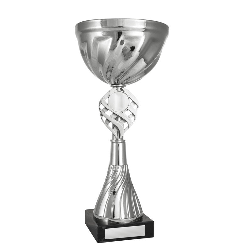 Cup on Base Assembled Silver-Black