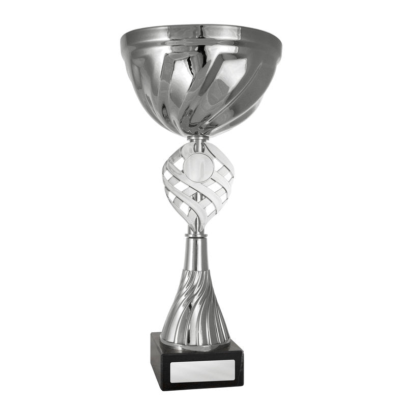 Cup on Base Assembled Silver-Black