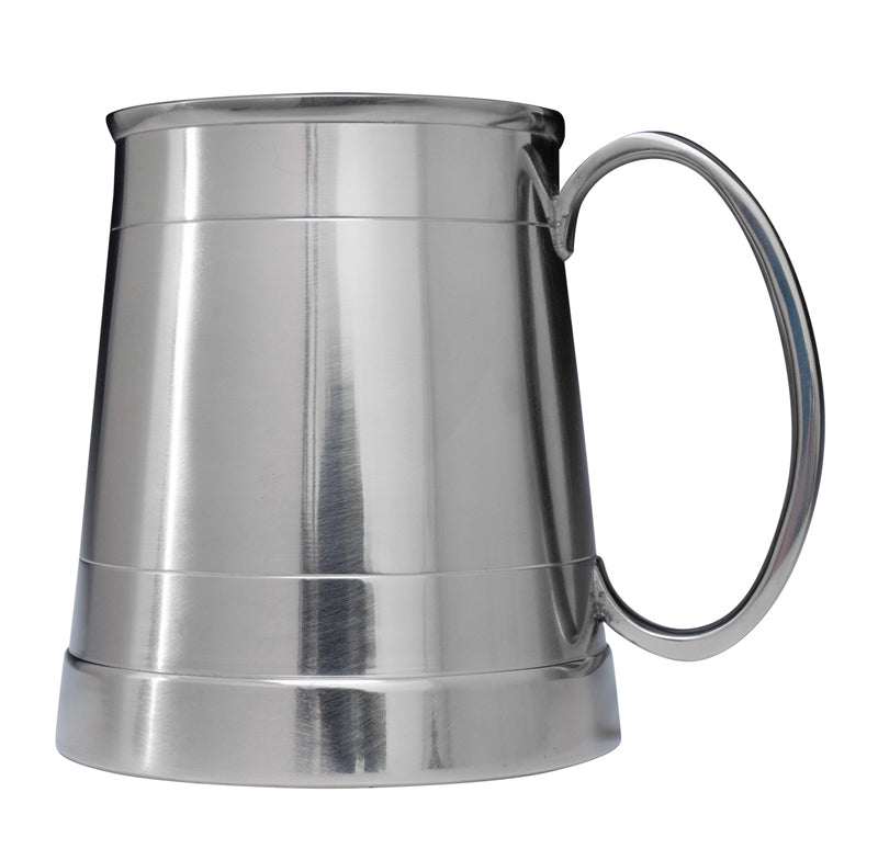 Pewter Finish Large Tankard