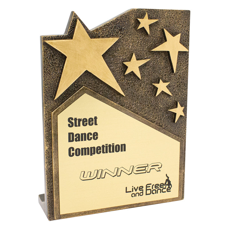 Star Cross Plaque - Gold