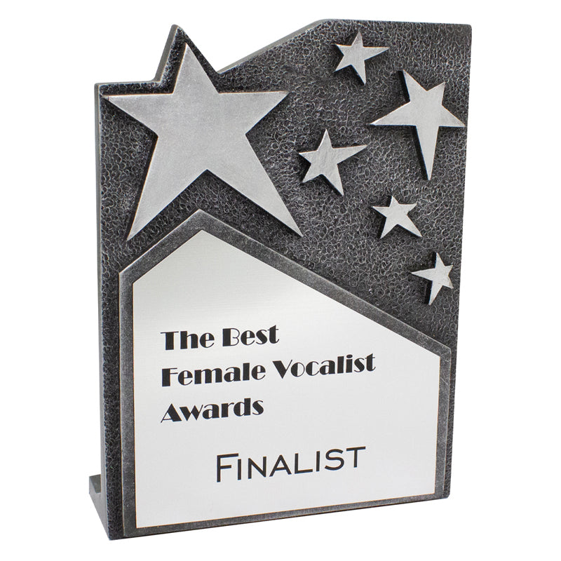 Star Cross Plaque - Silver