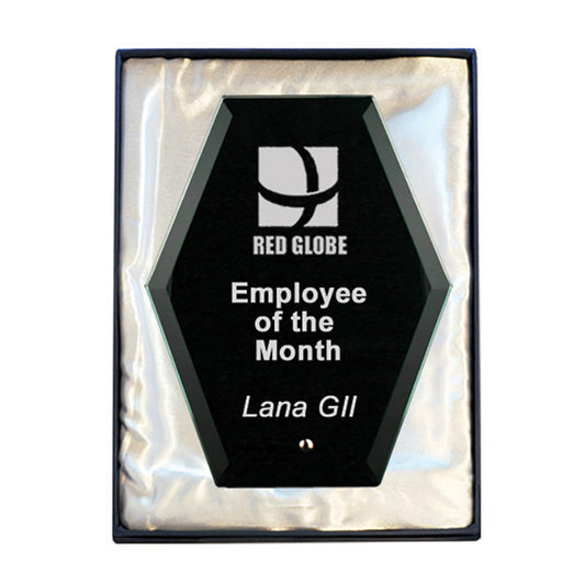 Laser Glass Hexagon-Black