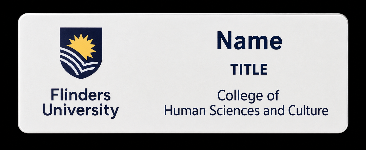 Flinders Uni Name Badge