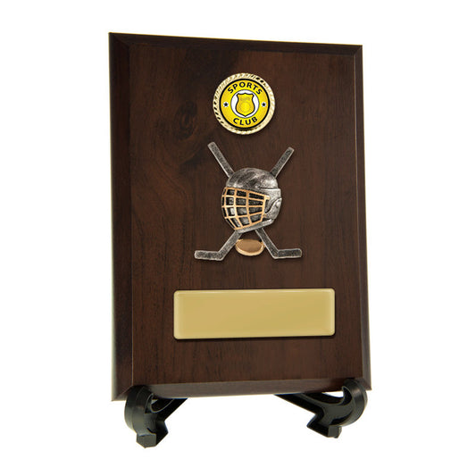 Plaque with Ice Hockey Trim
