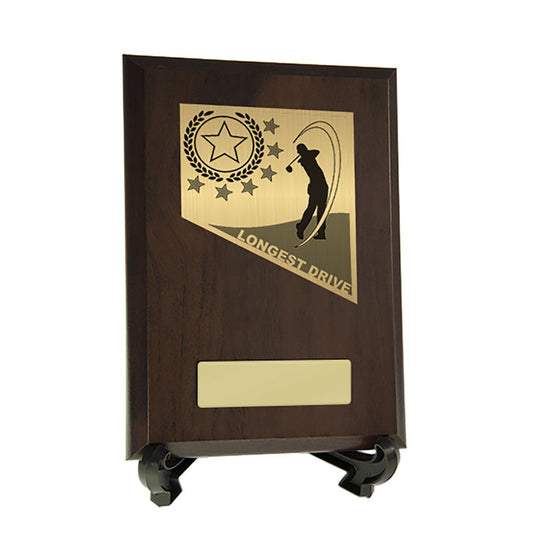 Plaque with Golf Longest Drive Trim