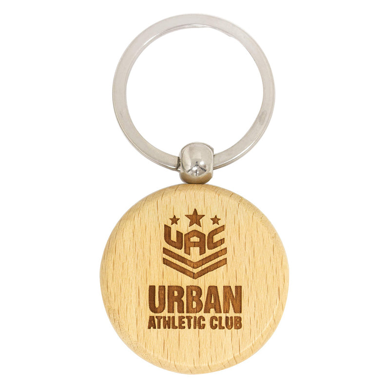 Timber Keychain Circle