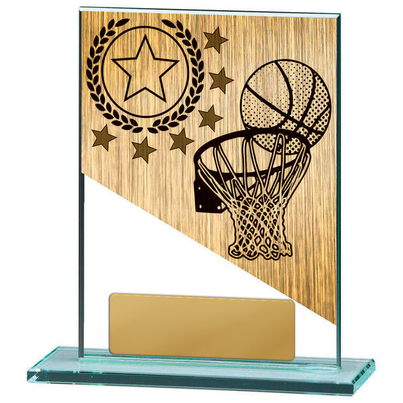 Basketball Theme on Glass