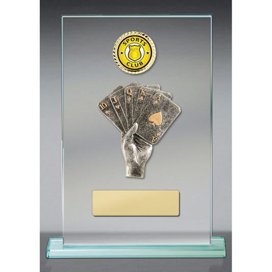 Poker Theme on Glass