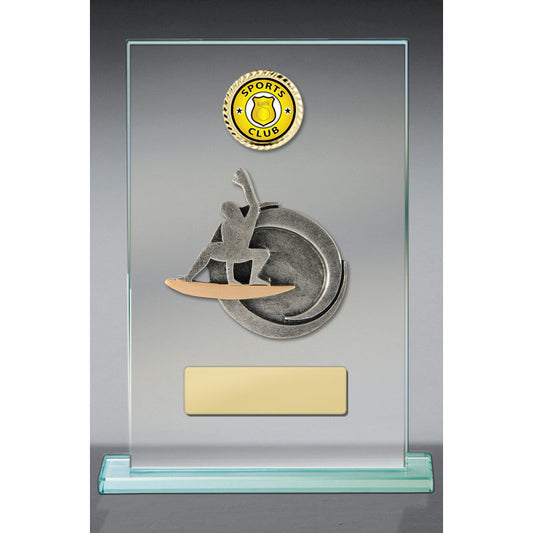 Surfing Theme on Glass