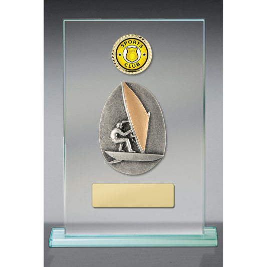 Windsurfing Theme on Glass