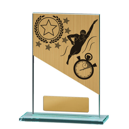 Swimming Theme on Glass