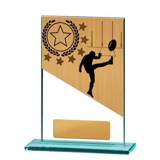 Aussie Rules Theme on Glass