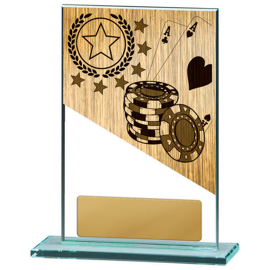 Poker Theme on Glass