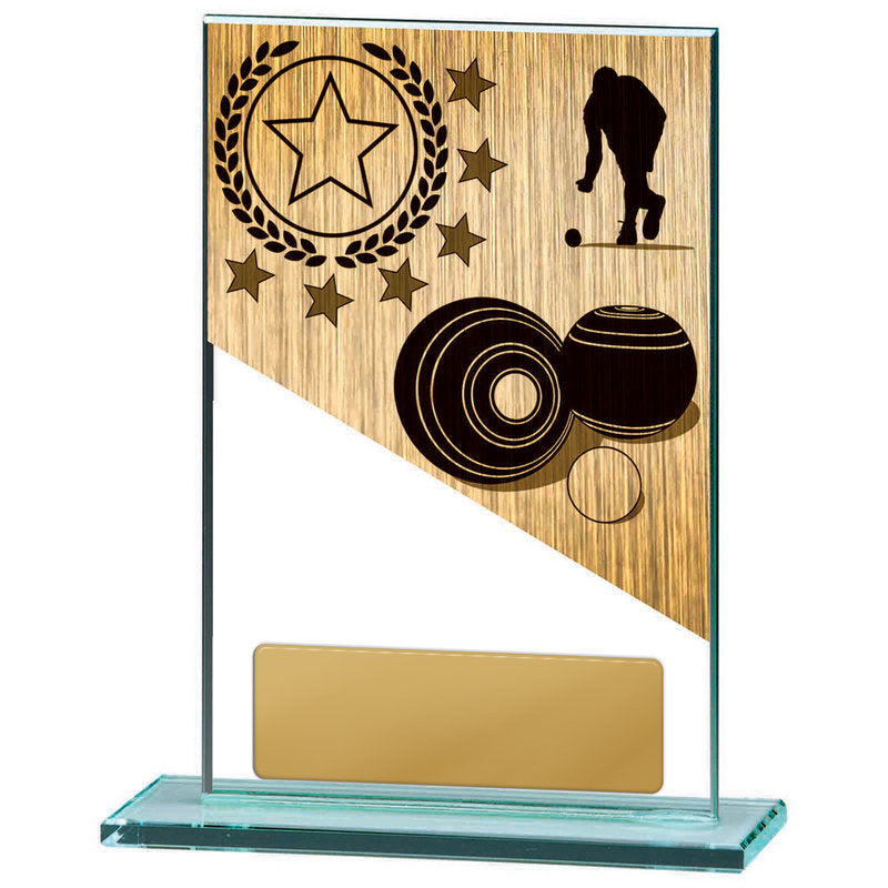 Lawn Bowls Theme on Glass