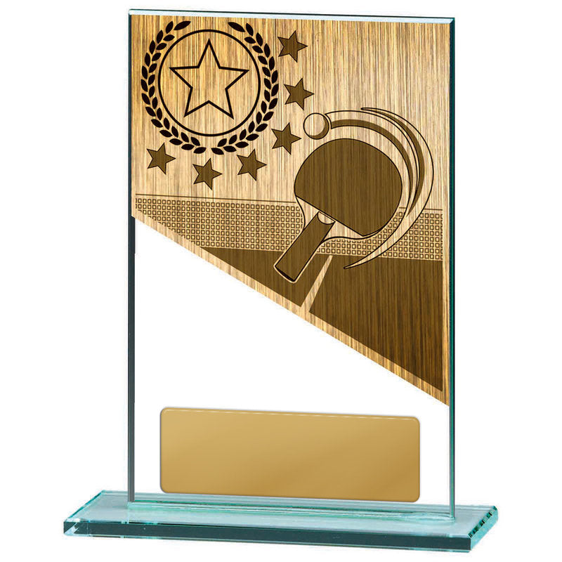 Table Tennis Theme on Glass