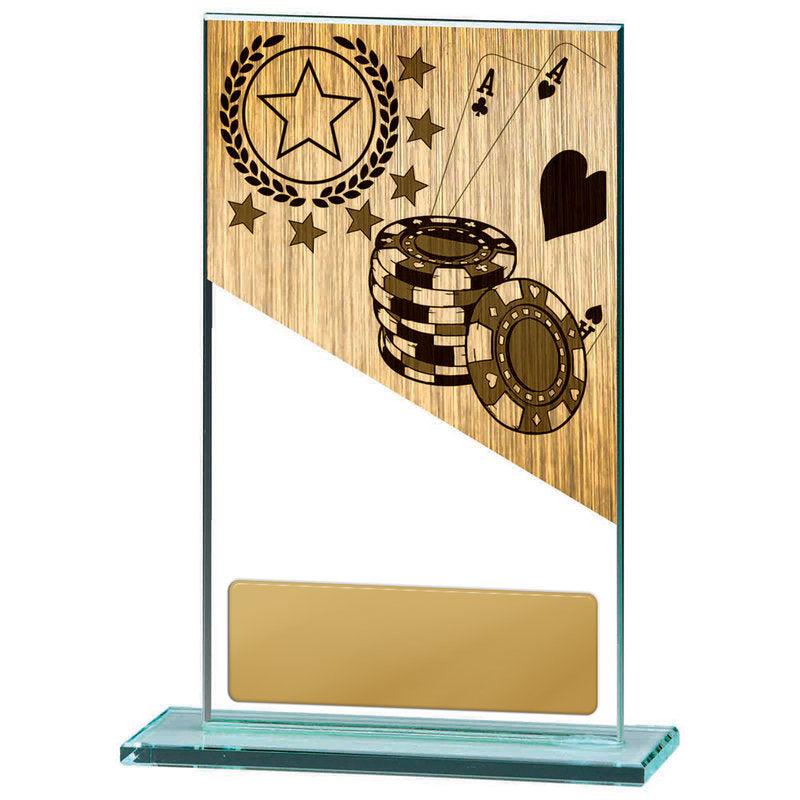 Poker Theme on Glass