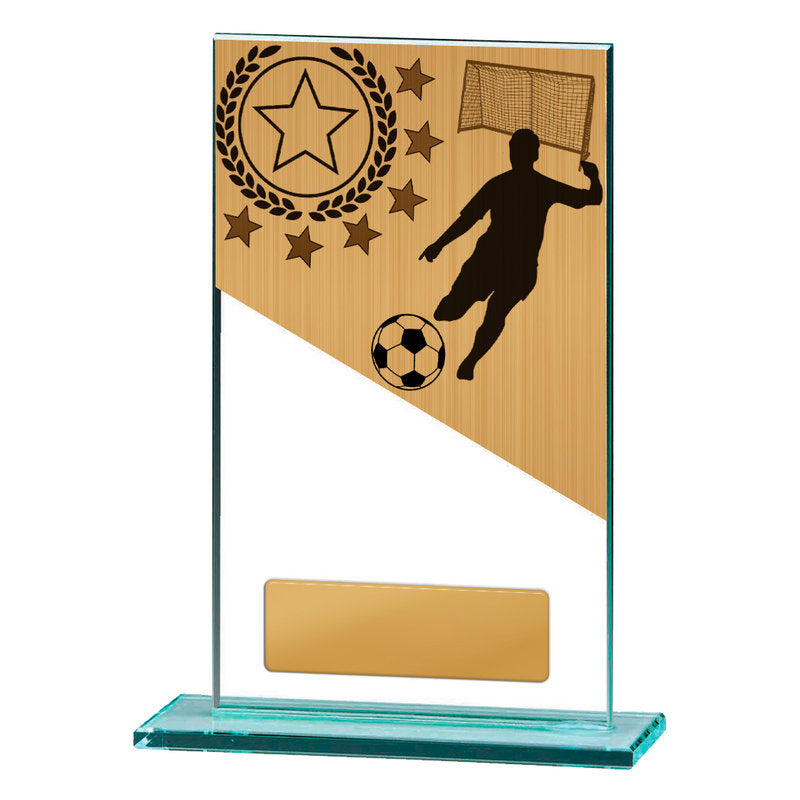 Football Theme on Glass