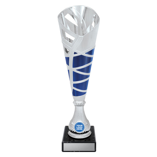 Hex Cup - Silver / Blue