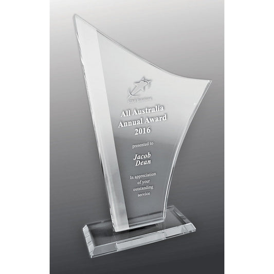 Designer Sandblasted Glass - Sail