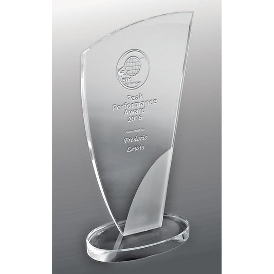 Designer Sandblasted Glass - Wedge