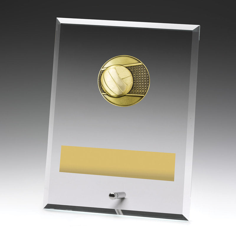 Glass Plaques - Volleyball