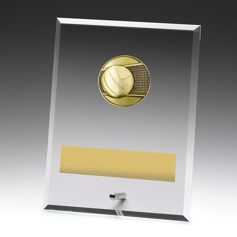 Glass Plaques - Volleyball
