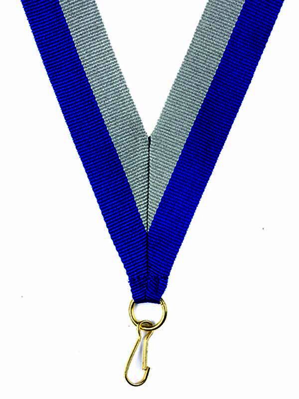 Royal Blue-Grey Ribbon