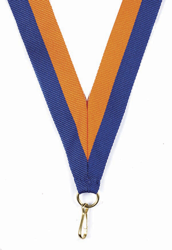 Royal Blue-Orange Ribbon