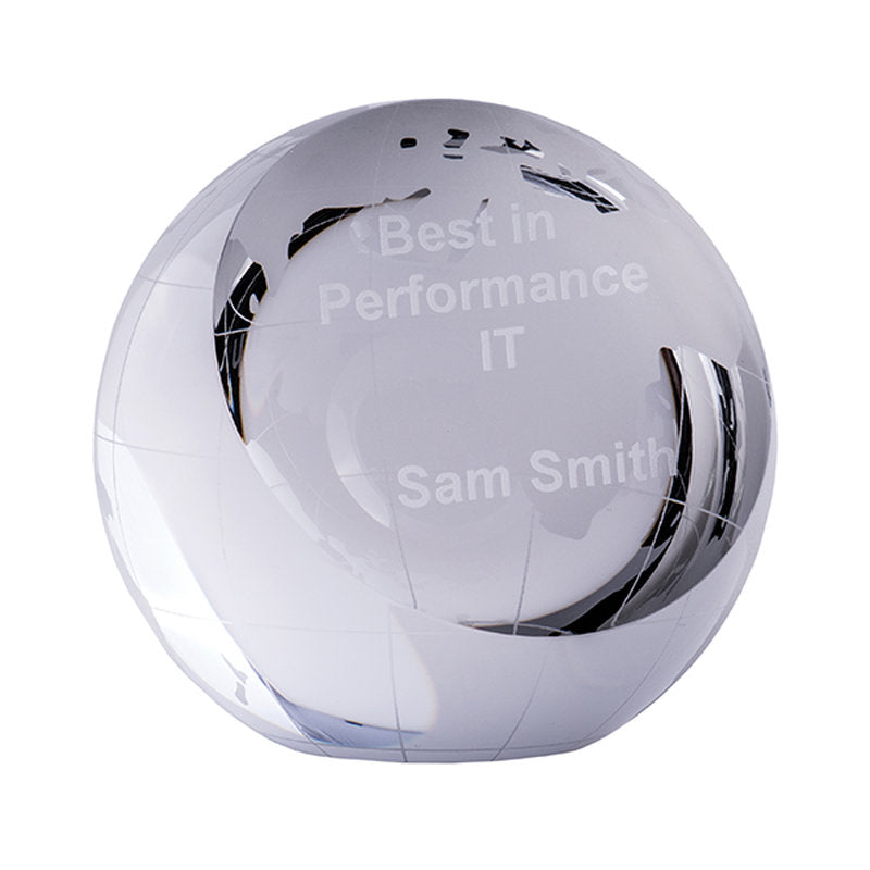 Crystal Globe Paperweight