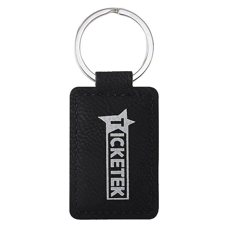 Leatherette Keychain - Black