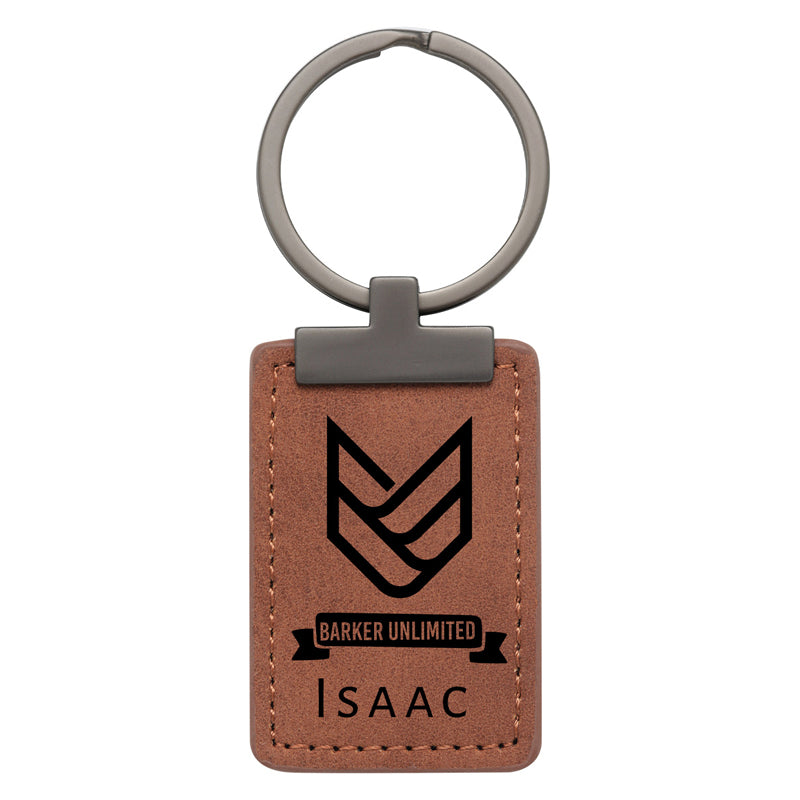 Rawhide Keychain with Metal