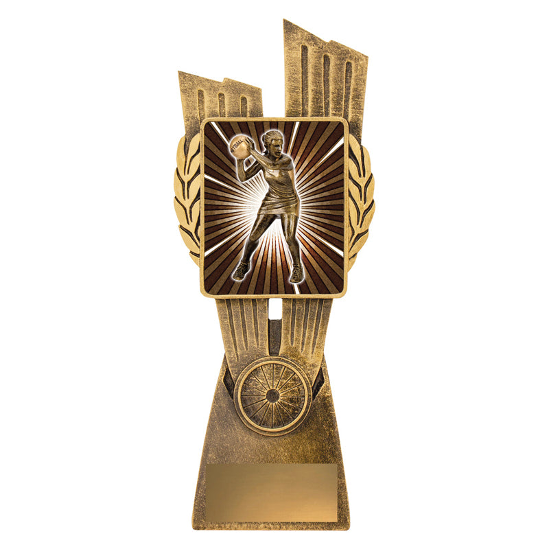 Antique Gold Lynx - Netball Player