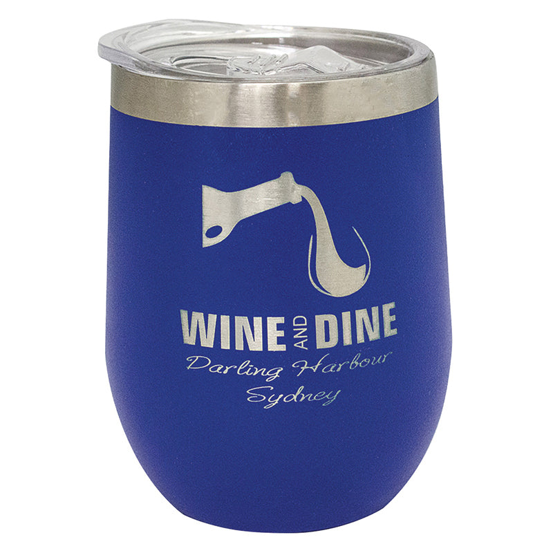 Blue Wine Tumbler
