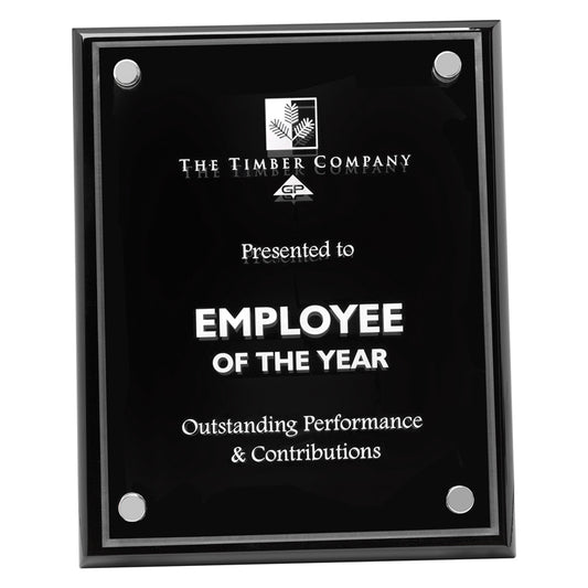 Black Premium Floating Plaque