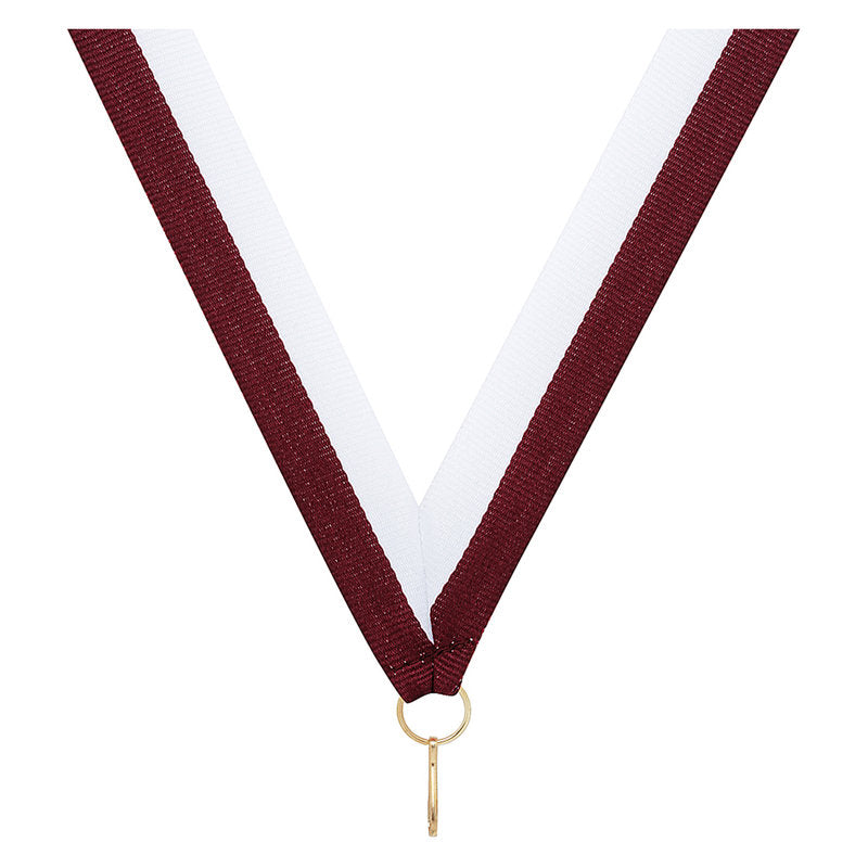 Maroon / White Ribbon