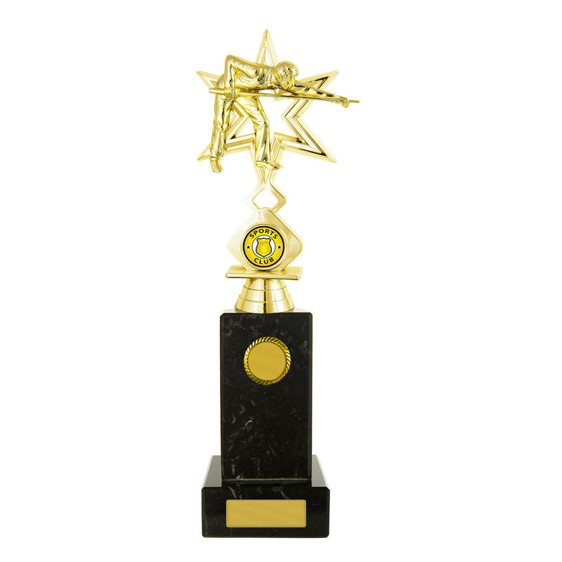 Billiards Figure on Column