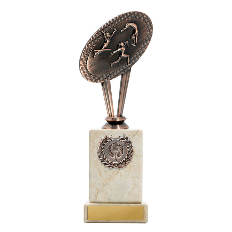 Metal Female Gymnastics Theme on Base