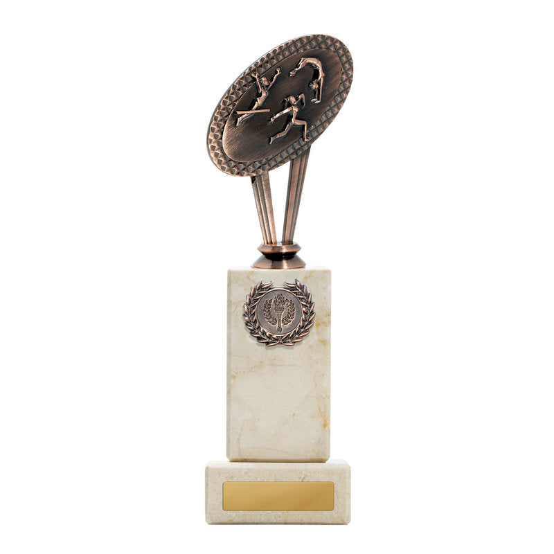 Metal Female Gymnastics Theme on Base