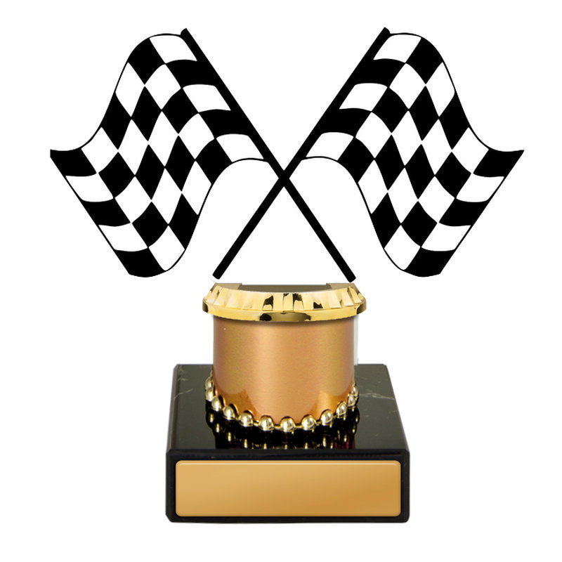 Motorsports Figurine on Column