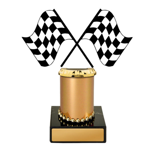 Motorsports Figurine on Column