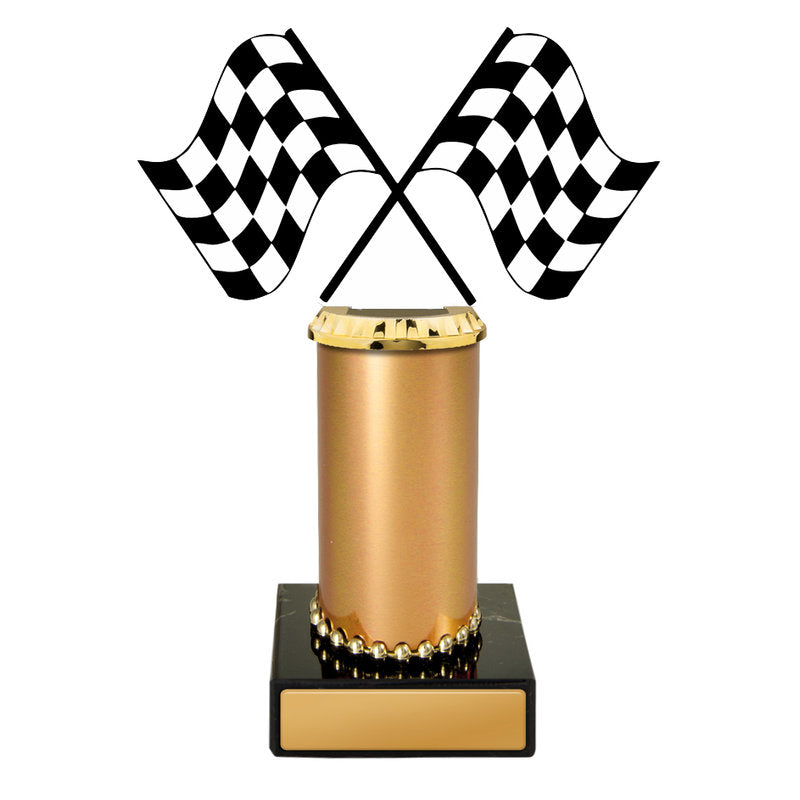 Motorsports Figurine on Column