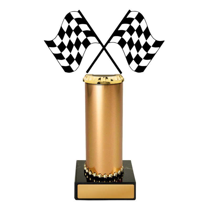Motorsports Figurine on Column
