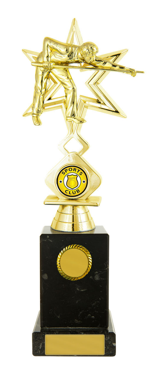 Billiards Figure on Column