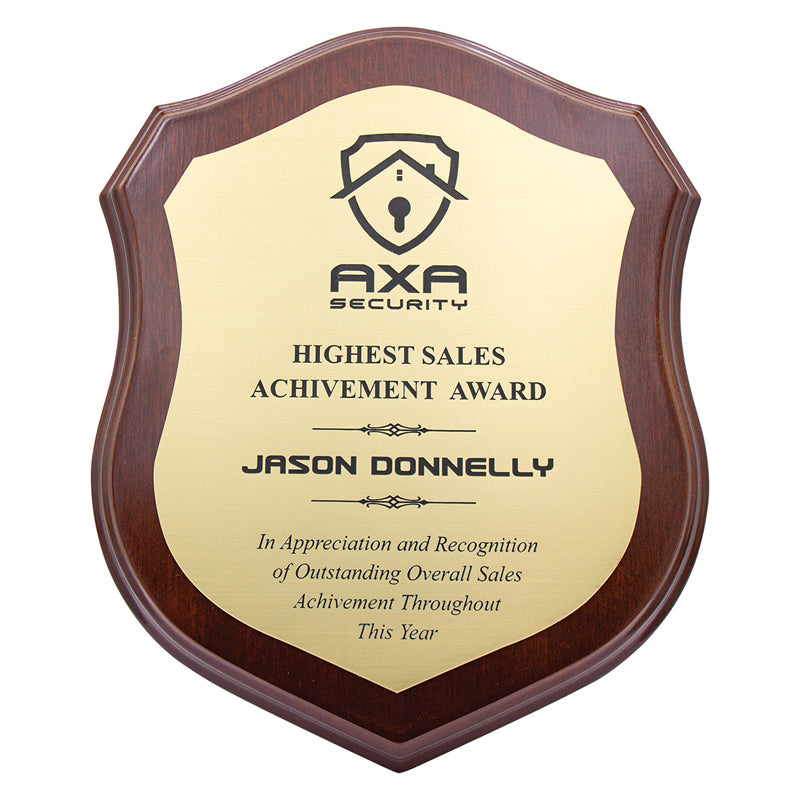 Engraved Shield Award