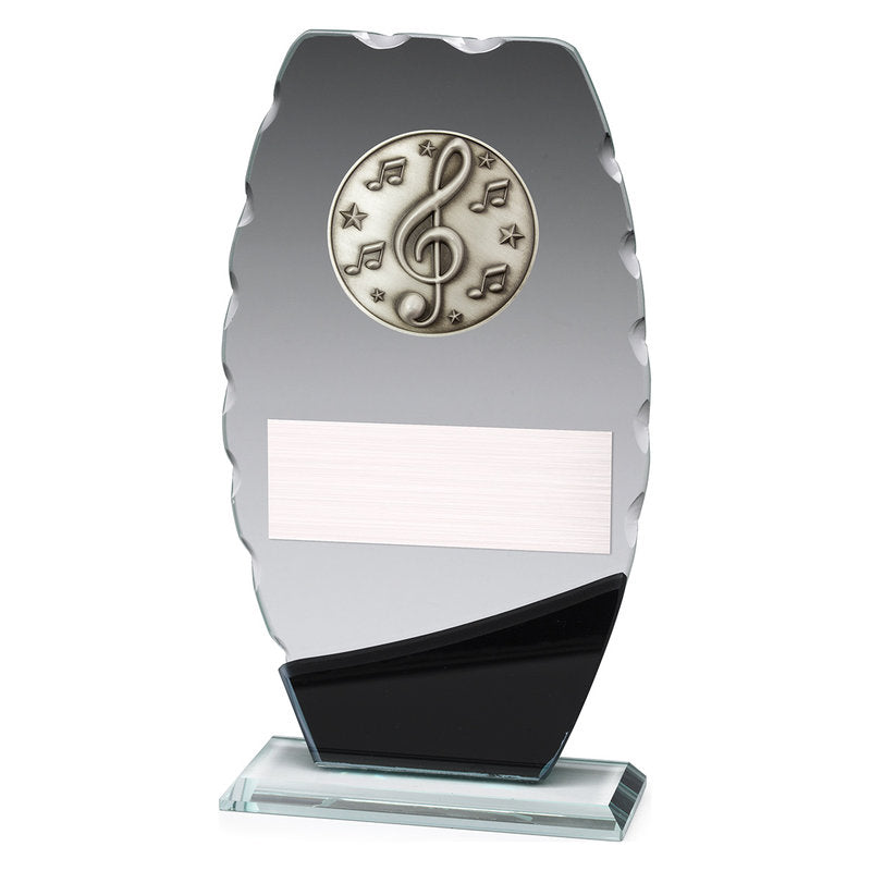 Clipped Oval Glass - Music